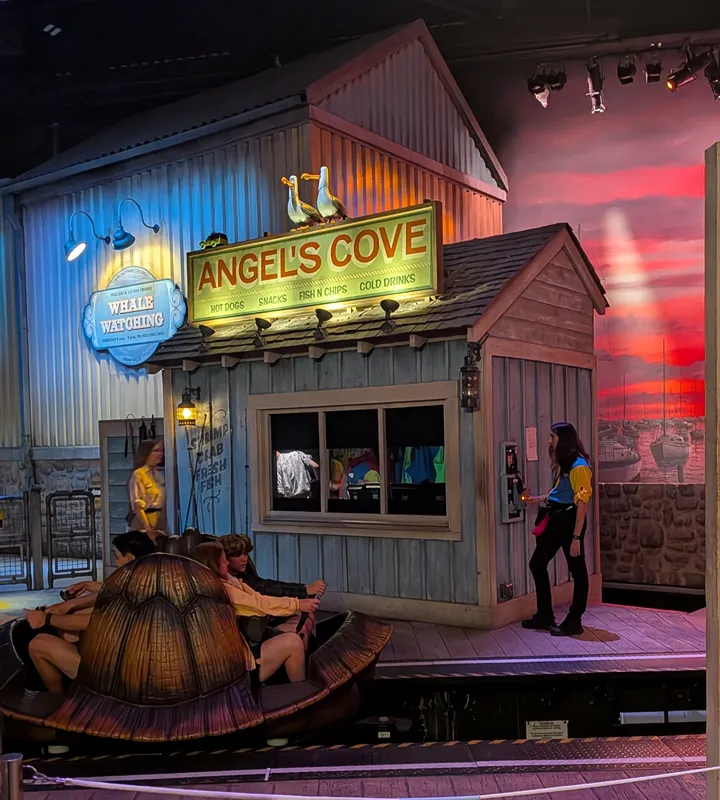 Crush's Coaster entrance at Disney Adventure World